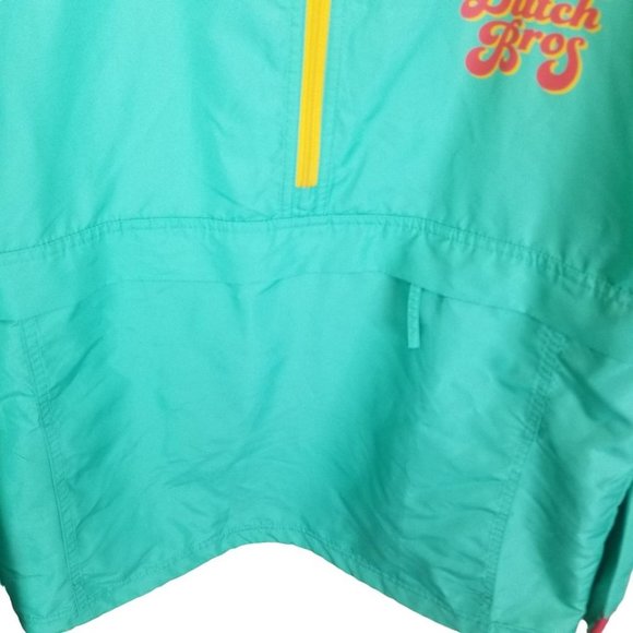 Dutch Brothers Mens M Green Long Sleeves 1/2 Zip P - Picture 3 of 9